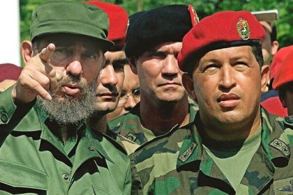 Fidel Castro ve Hugo Chavez