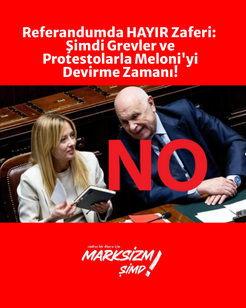 Meloni'ye Hayır