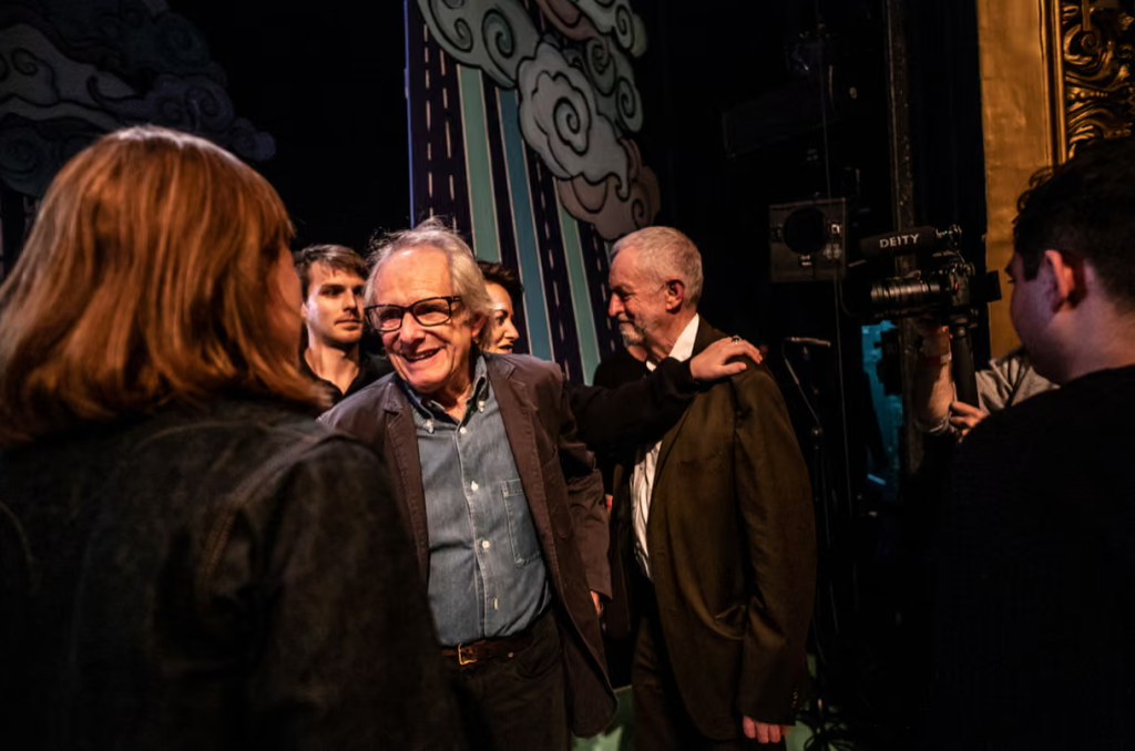 2019'da Ken Loach ve Jeremy Corbyn. Fotoğraf Sean Smith, The Guardian