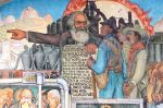Diego Rivera, "Meksika Tarihi" duvar resminden bir kesit, 1929-1935